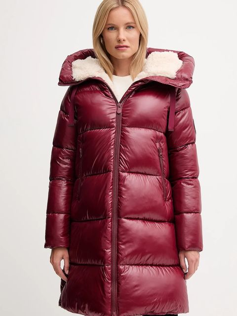 Save The Duck kurtka BELLA kolor bordowy zimowa D42414W.LOVE21 - zdjęcie produktu nr 1