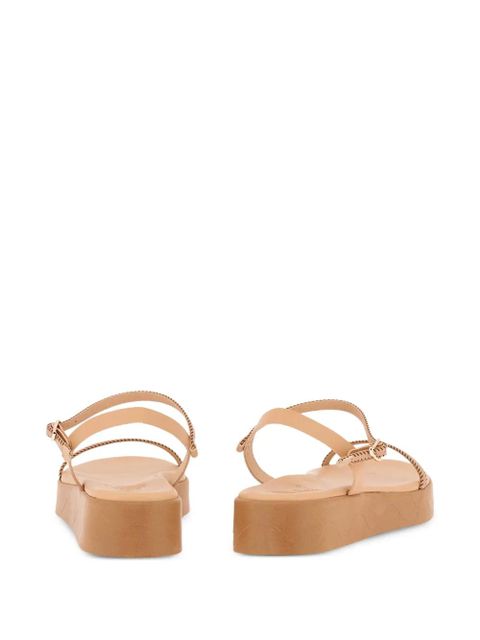 Ancient Greek Sandals Irida braided platform sandals - Neutrals