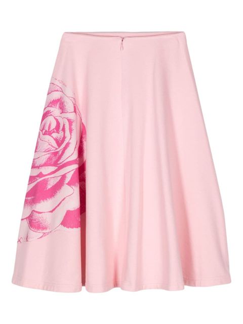 Marni floral-print cotton skirt - Pink - zdjęcie produktu nr 2