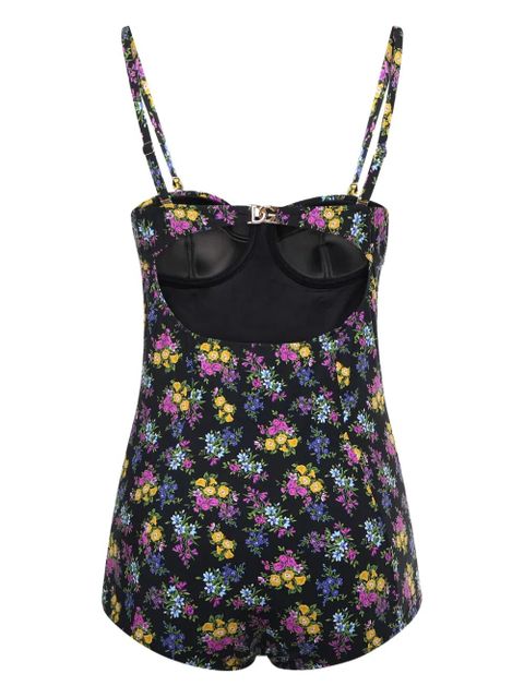 Dolce & Gabbana floral-print swimsuit - Black - zdjęcie produktu nr 2