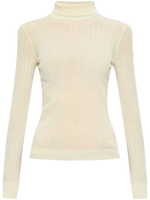 Moncler roll-neck wool-cashmere sweater - Neutrals - zdjęcie produktu nr 1