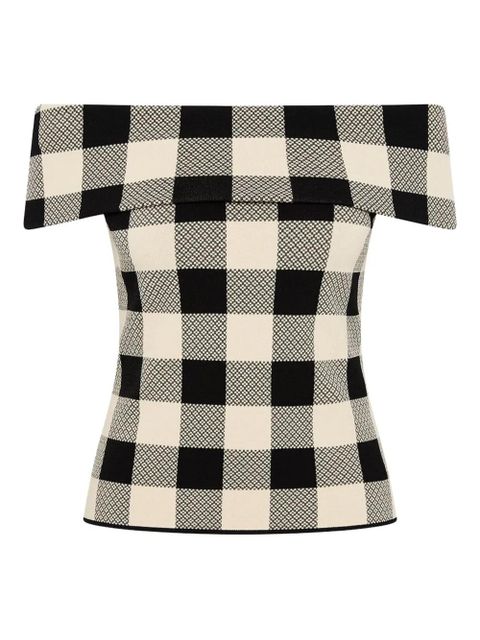 Posse plaid blouse - Black - zdjęcie produktu nr 1