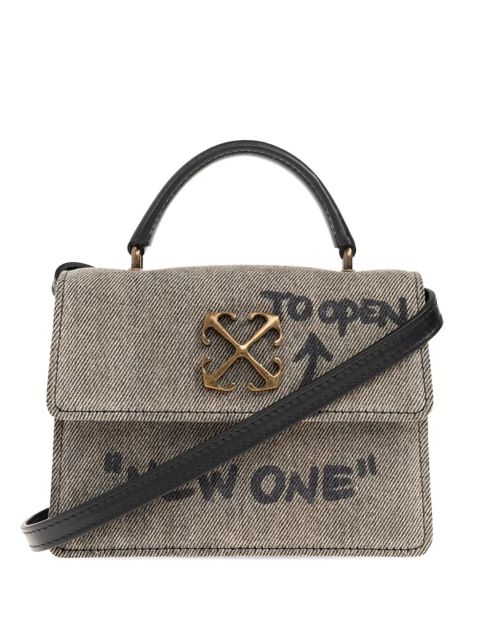Off-White baby Jitney logo-plaque tote bag - Neutrals - zdjęcie produktu nr 1