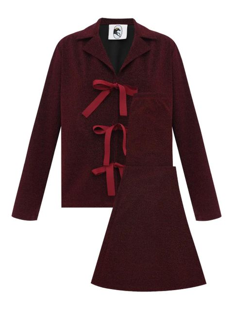 Sleeper Stardust bows lounge suit - Red - zdjęcie produktu nr 1