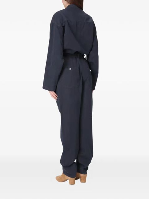 MARANT ÉTOILE Nessime long-sleeve belted jumpsuit - Blue - zdjęcie produktu nr 2