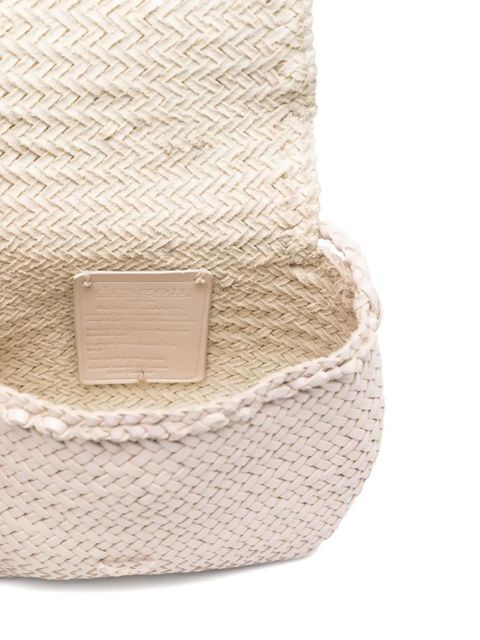 DRAGON DIFFUSION mini City woven cross body bag - Neutrals
