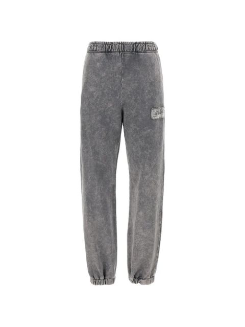 PINKO logo-patch elastic-waist track pants - Grey - zdjęcie produktu nr 1