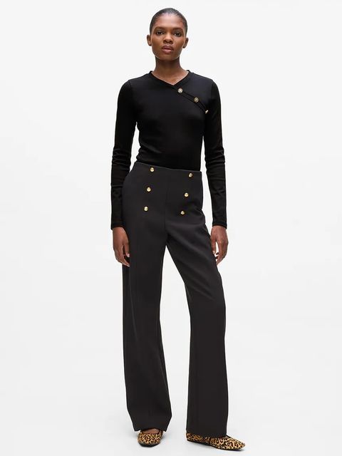 Karl Lagerfeld longsleeve bawełniany kolor czarny A4W17043