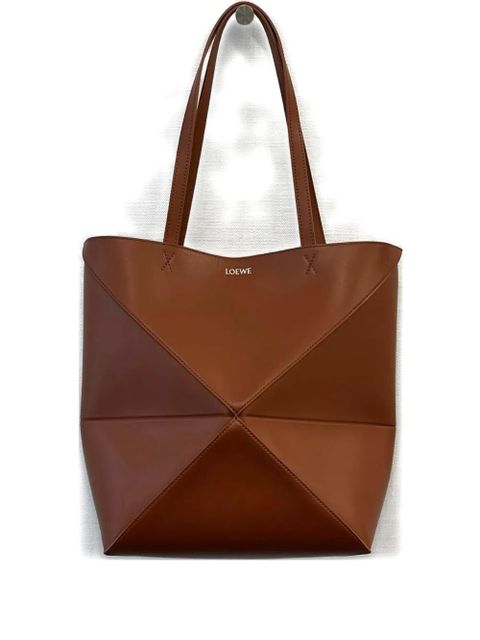 LOEWE medium Puzzle Fold shoulder bag - Brown - zdjęcie produktu nr 2