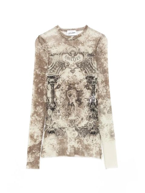 Jean Paul Gaultier mesh top - Neutrals - zdjęcie produktu nr 1