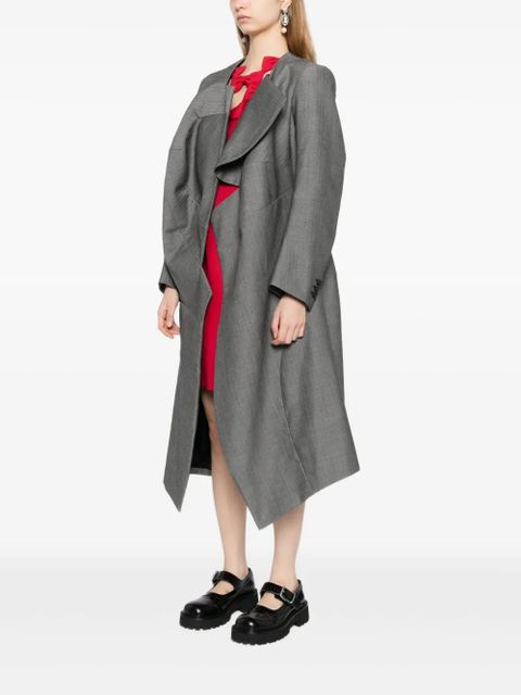 Comme Des Garçons asymmetric wool coat - Grey