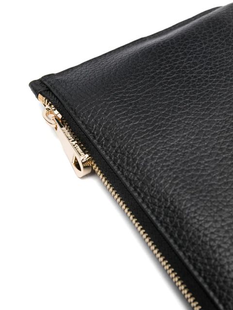 Aspinal Of London medium Ella leather pouch - Black