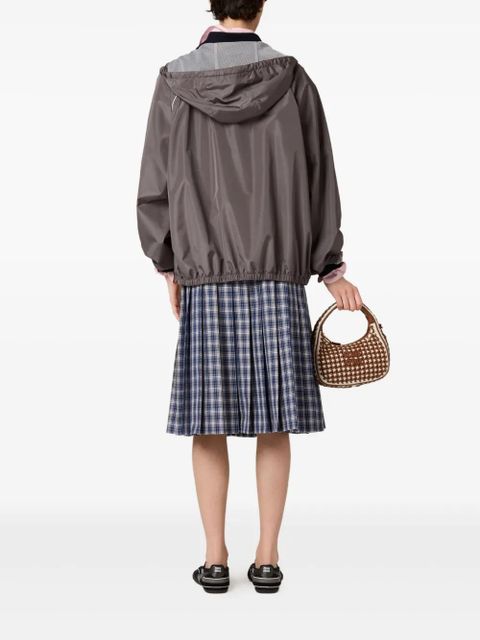 Miu Miu zip-up bomber jacket - Grey