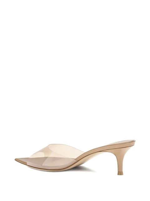 Gianvito Rossi 55mm Elle pointed-toe heeled sandals - Neutrals