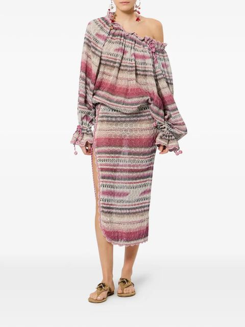 ISABEL MARANT Nalyna striped top - Pink - zdjęcie produktu nr 2