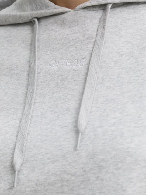 Guess bluza SOFIA damska kolor szary z kapturem gładka O5RQ02 KCO31