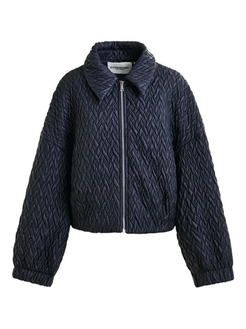 Essentiel Antwerp quilted zip-front jacket - Blue - zdjęcie produktu nr 1