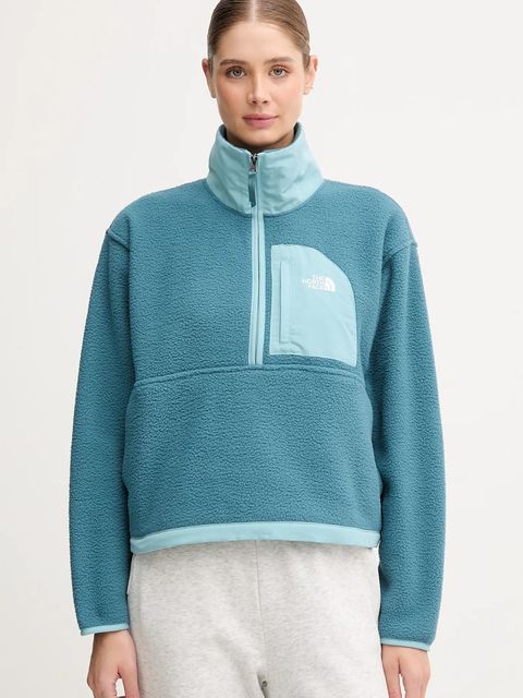 The North Face bluza Yumiori Off damska kolor zielony gładka NF0A8EV0E311