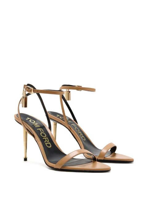 TOM FORD 85mm Padlock heeled pumps - Neutrals - zdjęcie produktu nr 2
