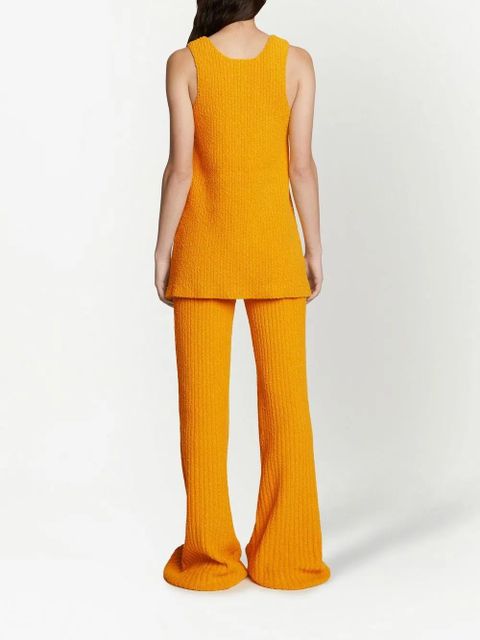 Proenza Schouler mélange bouclé knitted tank top - Yellow