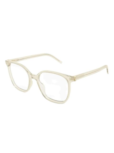 Saint Laurent Eyewear square-frame glasses - Neutrals - zdjęcie produktu nr 2