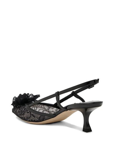 Jimmy Choo Mimmi lace-flower pumps - Black - zdjęcie produktu nr 2