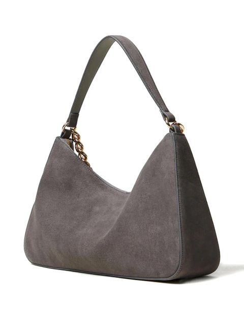 TWINSET chain-embellished suede shoulder bag - Grey