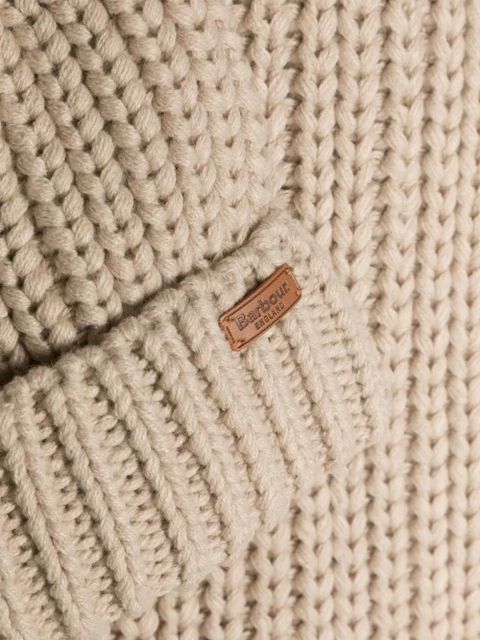 Barbour ribbed-knit scarf & beanie set - Neutrals - zdjęcie produktu nr 2