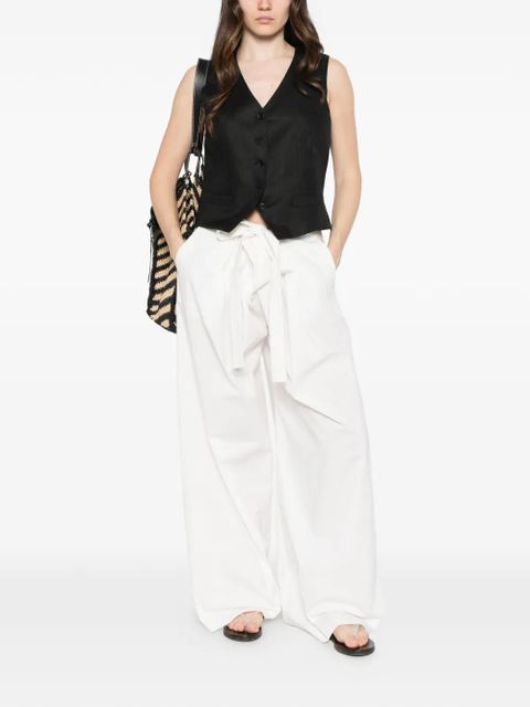 Weekend Max Mara button V-neck waistcoat - Black - zdjęcie produktu nr 2