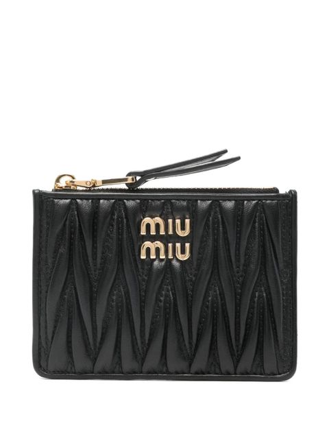 Miu Miu logo-detail wallet - Black - zdjęcie produktu nr 1