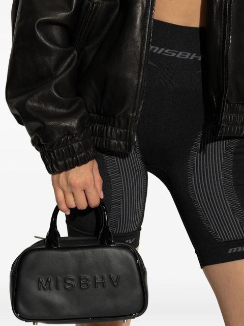 MISBHV embossed logo top-handle tote bag - Black - zdjęcie produktu nr 2