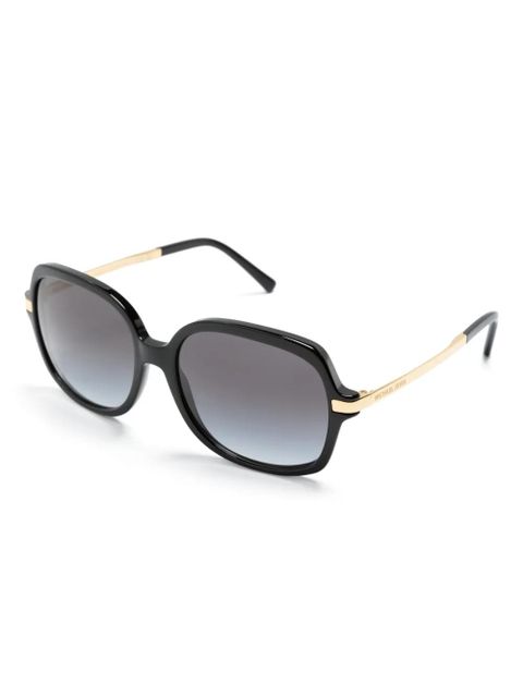 Michael Kors logo-engraved square-frame sunglasses - Black - zdjęcie produktu nr 2