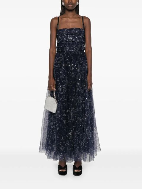 STAUD Bettina midi dress - Blue - zdjęcie produktu nr 2