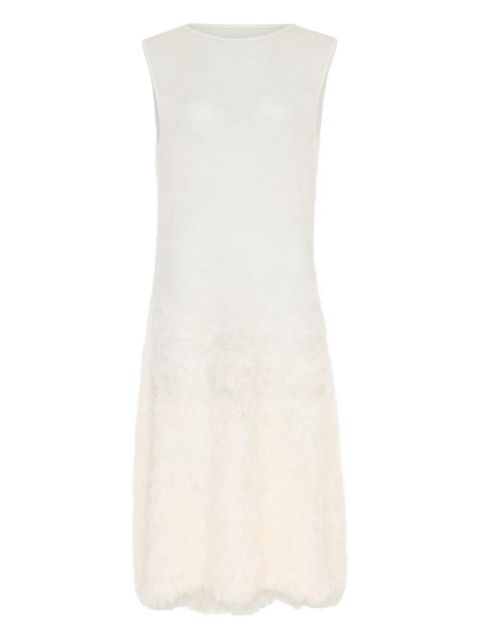Maison Margiela sleeveless textured midi dress - Neutrals - zdjęcie produktu nr 1