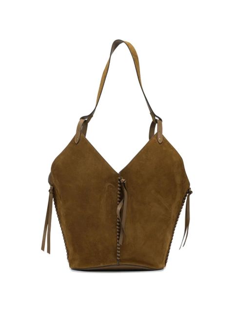 ISABEL MARANT braided-detail shoulder bag - Brown - zdjęcie produktu nr 2