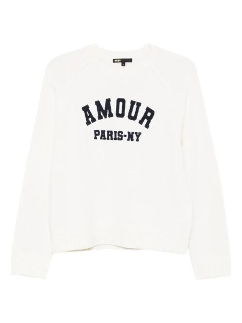 Maje Amour Paris-NY embroidered sweater - Neutrals - zdjęcie produktu nr 1