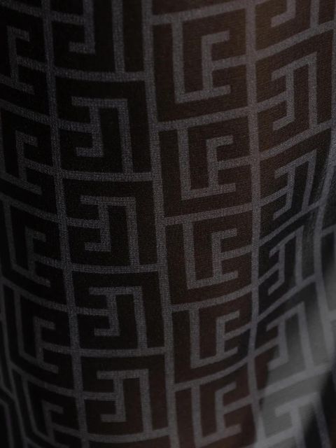 Balmain logo-patterned sarong - Black - zdjęcie produktu nr 2