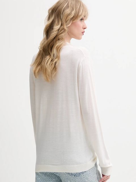 IRO sweter wełniany damski kolor beżowy lekki - zdjęcie produktu nr 2