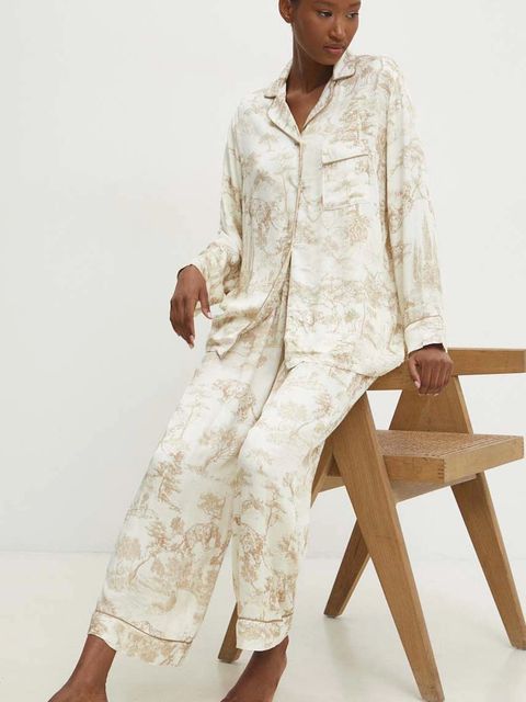 Answear.LAB piżama damska kolor beżowy - zdjęcie produktu nr 1