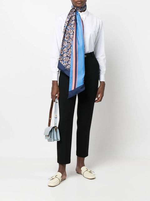 Ferragamo cropped tapered trousers - Black