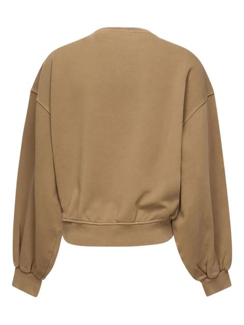 PINKO embroidered balloon-sleeve sweatshirt - Brown - zdjęcie produktu nr 2