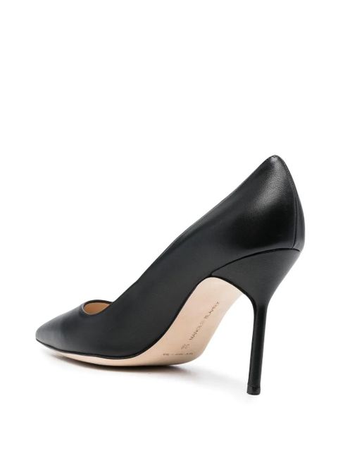 Manolo Blahnik BB 90mm leather pumps - Black