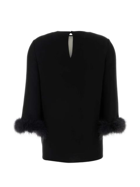 Valentino Garavani feathered blouse - Black - zdjęcie produktu nr 2
