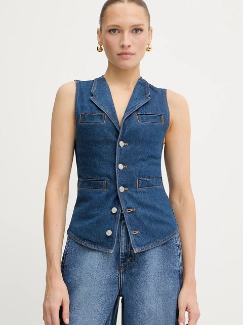 Pinko kamizelka jeansowa REIMAGINE by Patrick Mcdowell - zdjęcie produktu nr 1