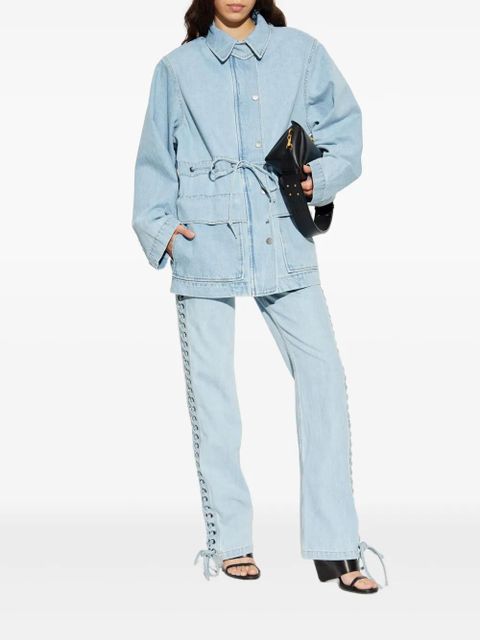 ROTATE BIRGER CHRISTENSEN lace-up detail jeans - Blue - zdjęcie produktu nr 2