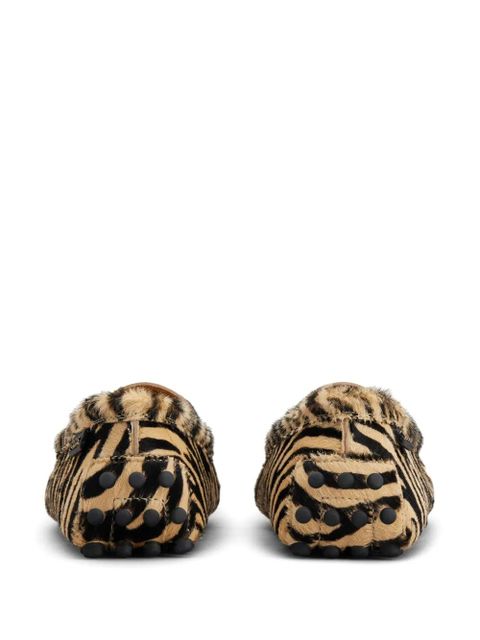 Tod's Gommino calf-hair loafers - Black