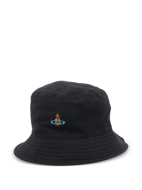 Vivienne Westwood Orb embroidered bucket hat - Black - zdjęcie produktu nr 2