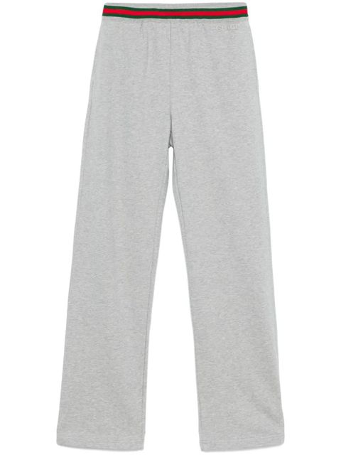 Gucci web-detail cotton sweatpants - Grey - zdjęcie produktu nr 1