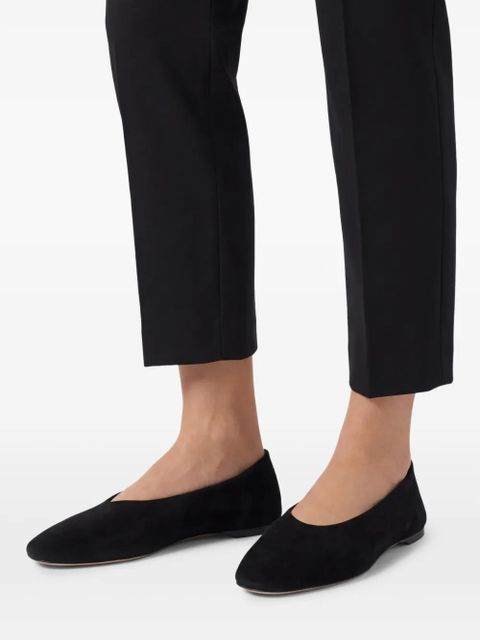 TOTEME suede ballerina shoes - Black