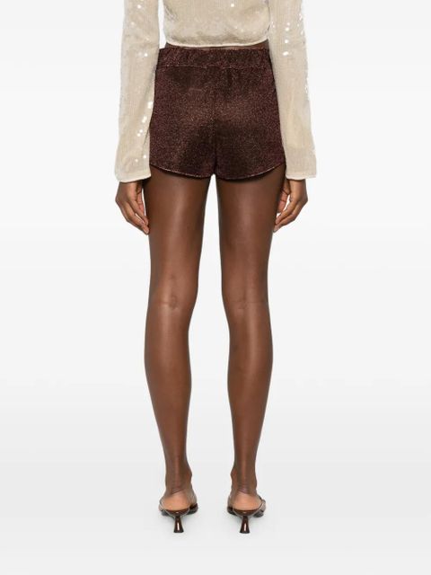 Oséree Lumière shimmer shorts - Brown